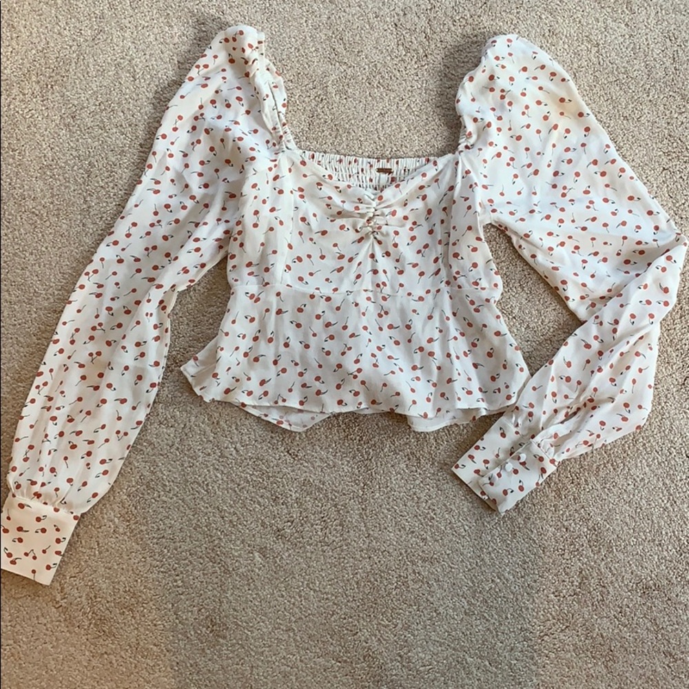 Free people cherry blouse